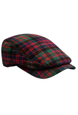 MacDonald Button Down Plaid Flat Cap