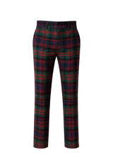 MacDonald Men's High‑Waisted Tartan Trouser