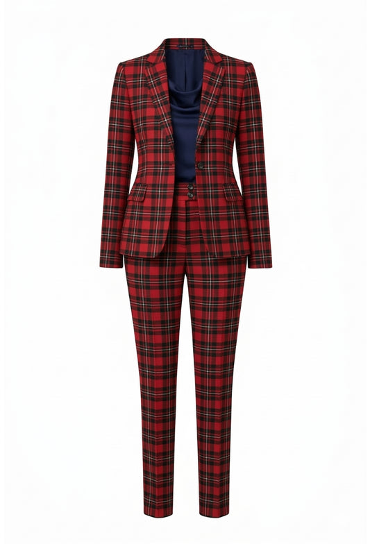 MacGregor 2-Piece Womens Plaid Suit