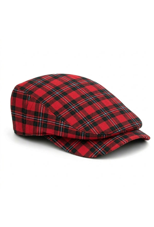 MacGregor Button Down Plaid Flat Cap