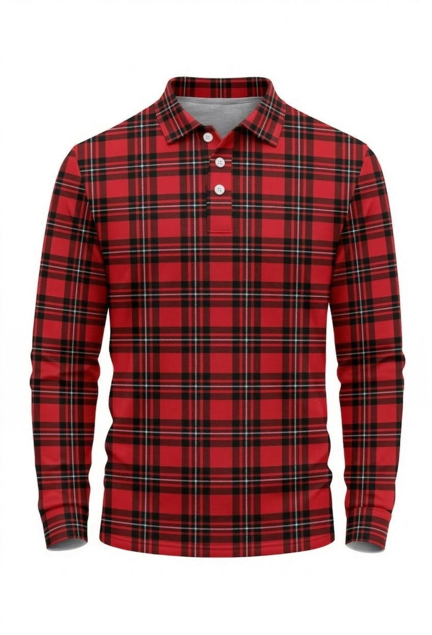 MacGregor Full Sleeve Tartan Polo Shirt