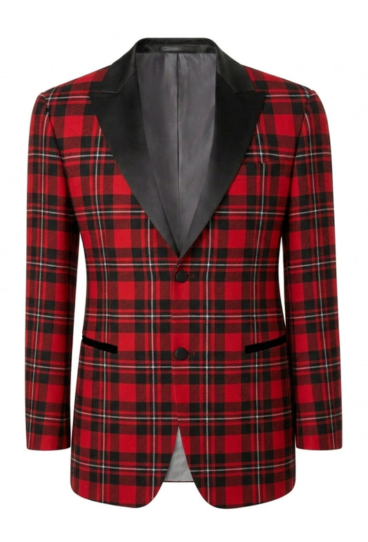MacGregor Tartan Men's Single Breasted Tartan Dinner Jacket