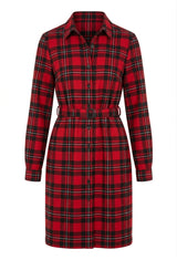 MacGregor Plaid Button-Front Shirt Dress
