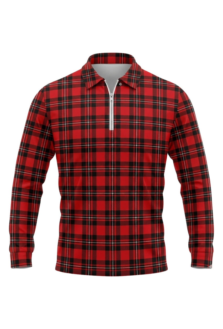 MacGregor Plaid Polo Zipped Shirt