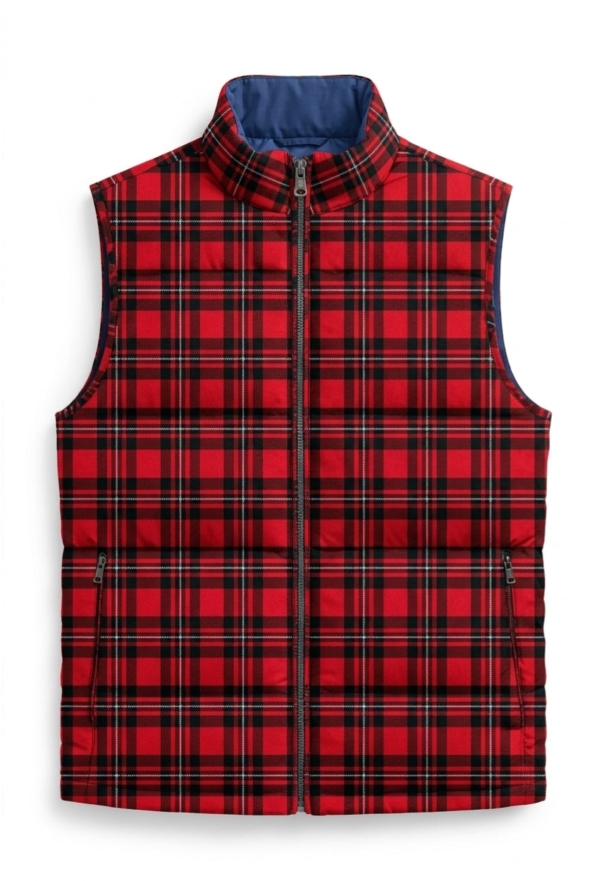 MacGregor Plaid Sleeveless Puffer Jacket
