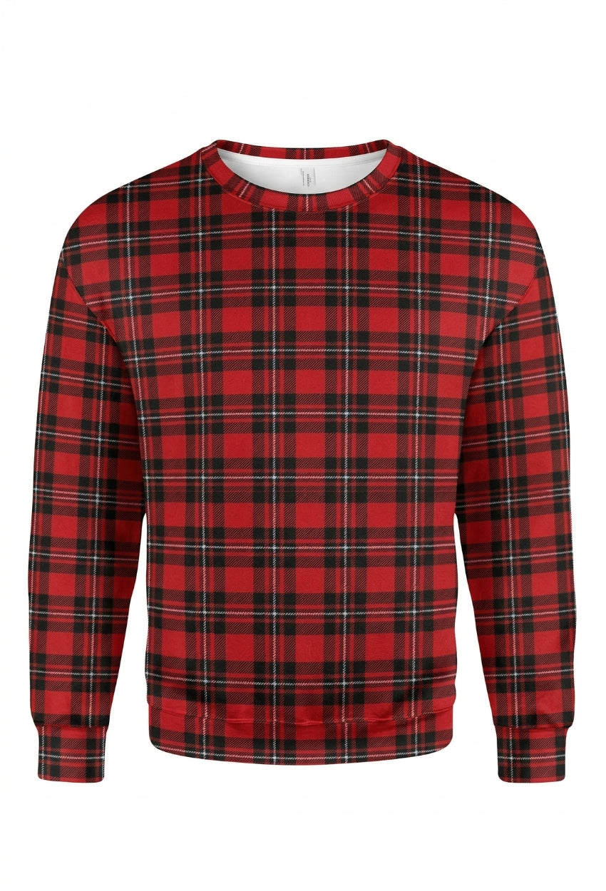 MacGregor Round Neck Full Sleeve Tartan Polo Shirt