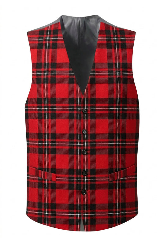 MacGregor Tartan Waistcoat with Straight Cut Bottom