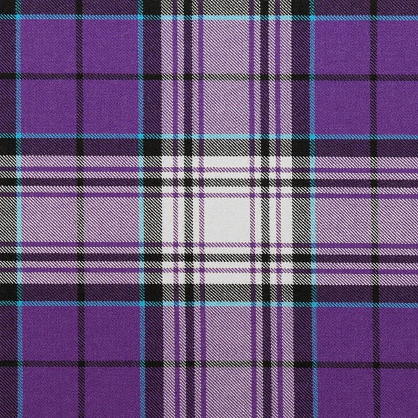 Mackellar Dress Purple tartan swatch