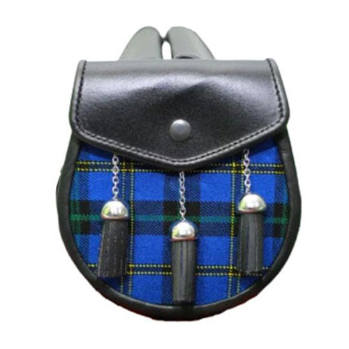 Matching Tartan Sporran - tassels view