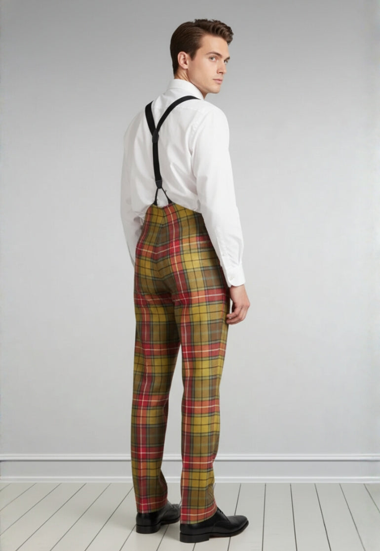 Men's Fishtail Back Tartan Trew - Side View