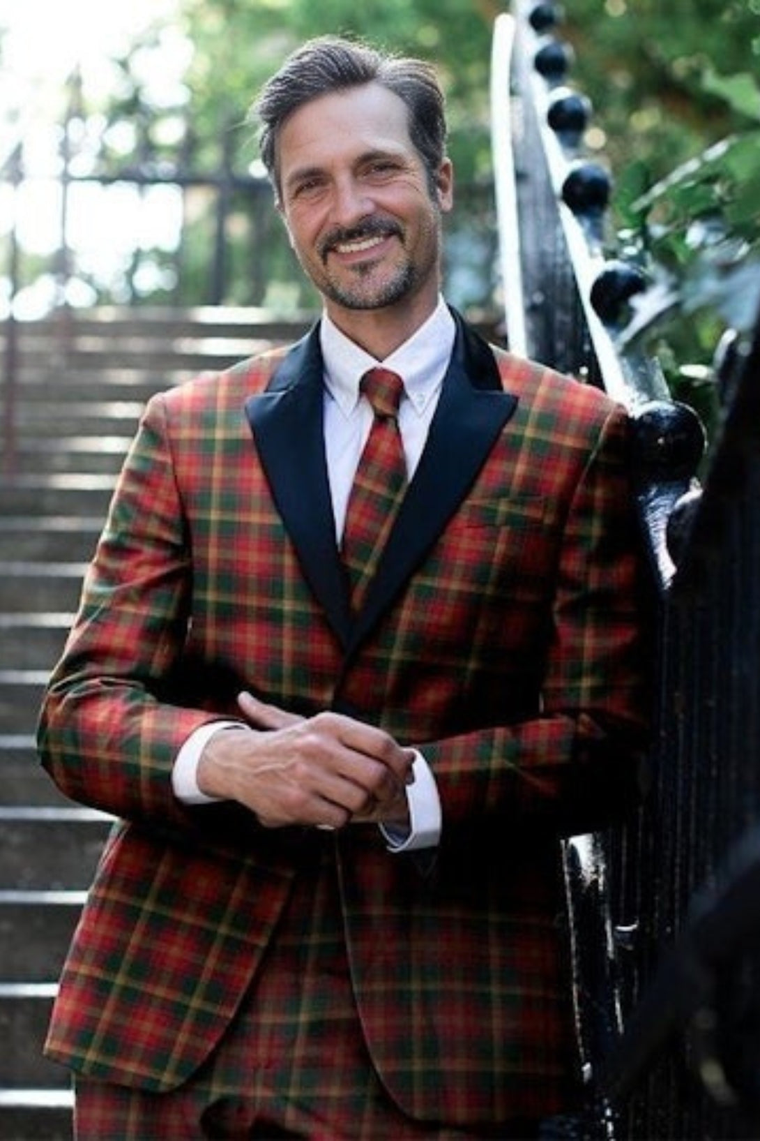 Men's Single Breasted Tartan Dinner Jacket Scottish Kilt