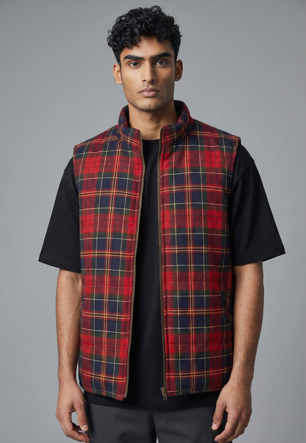 Buchanan Men's Tartan Gilet