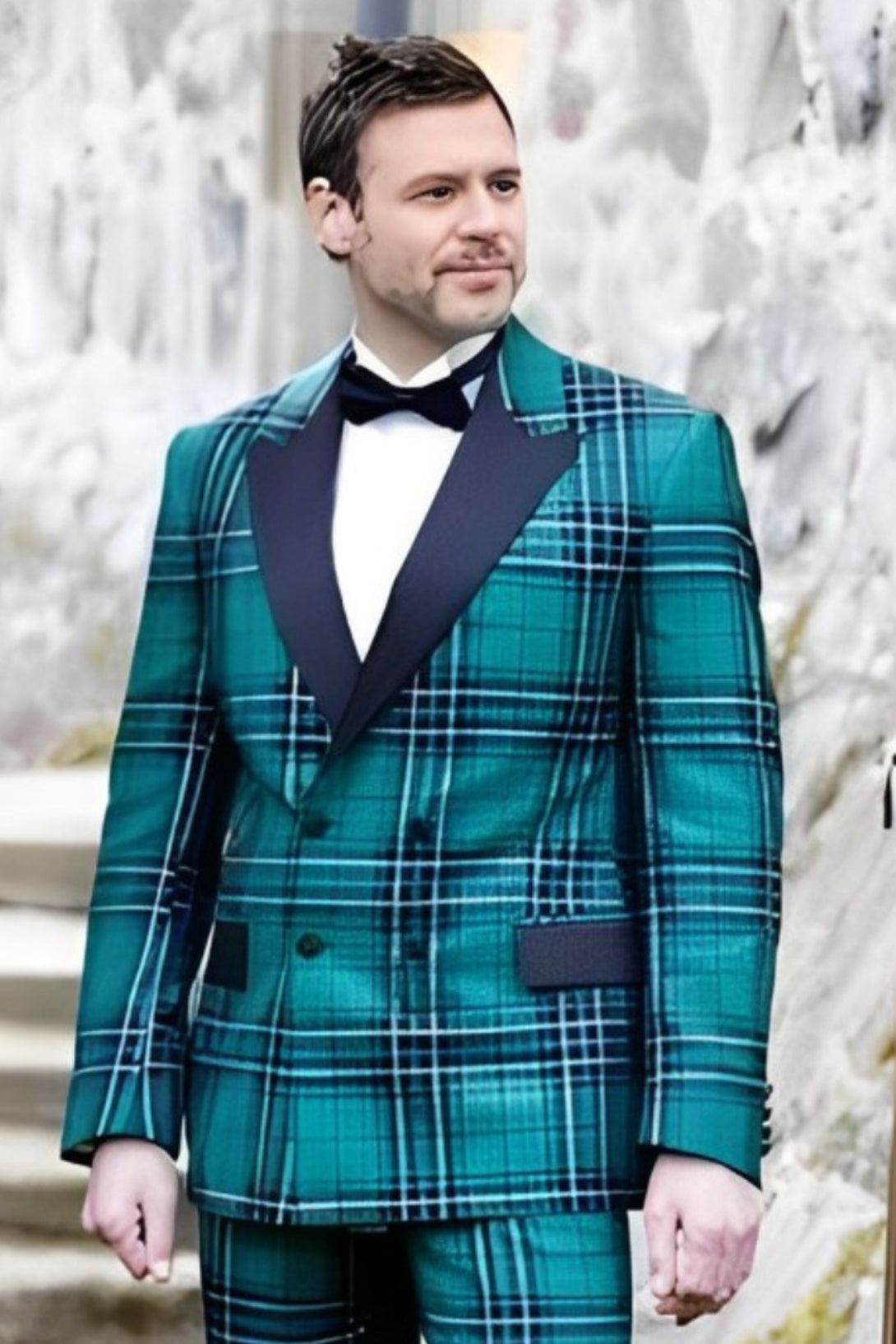 Men's Double Breasted Tartan Dinner Jacket – Scottish Kilt