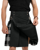 Open front of Midnight Hybrid Kilt