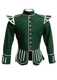 Green Military Piper Drummer Doublet Jacket