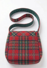 Multi Pockets Tartan Shoulder Bag