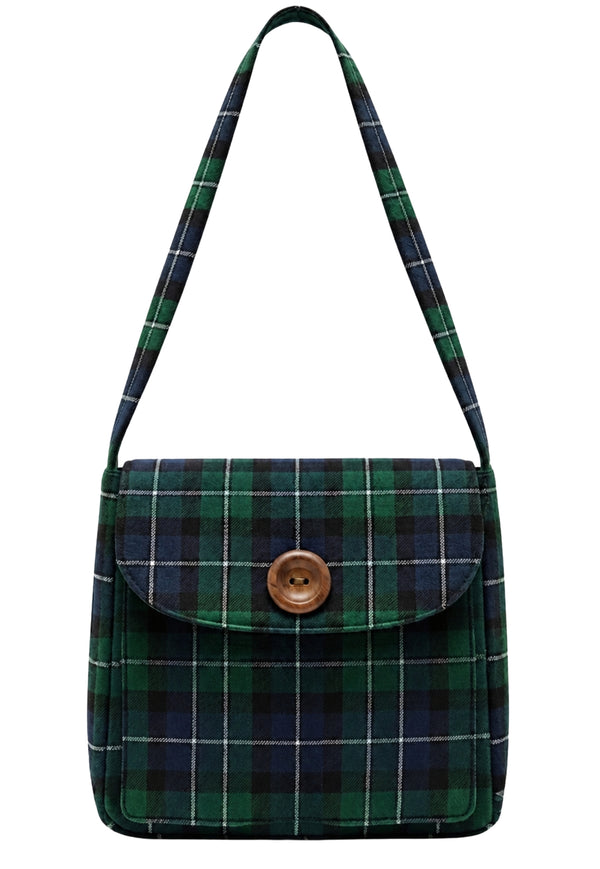 Royal Stewart Multi Pockets Tartan Shoulder Bag