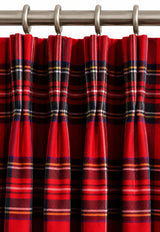 Pinch Pleat Tartan Curtains