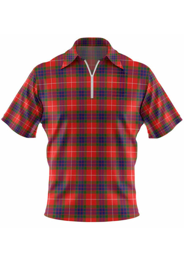 Plaid Polo Zipped Shirt