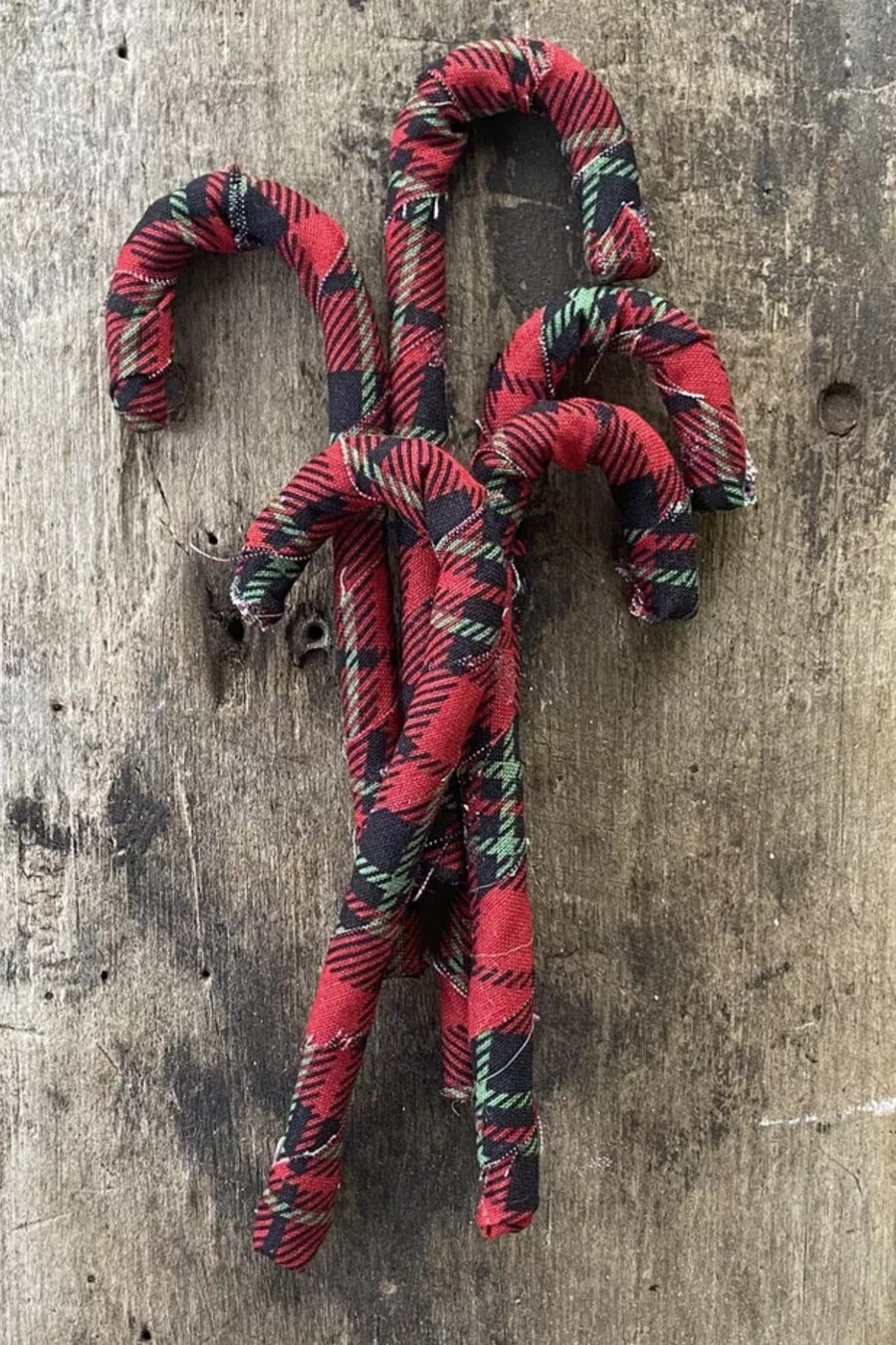 Tartan Candy Cane Ornament