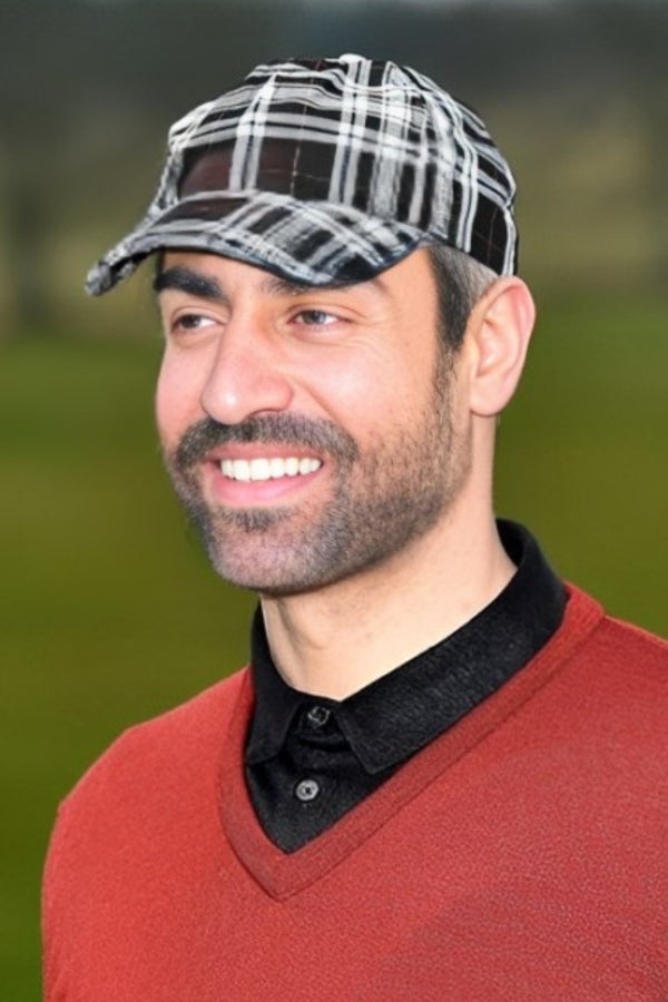 Men's Tartan Golf Cap