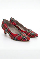 Plaid Kitten Heels