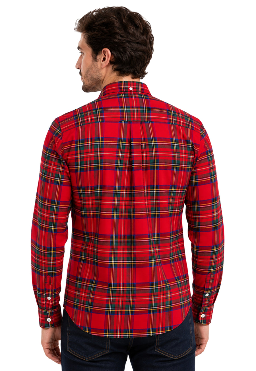Wallace Plaid Long Sleeve Button Shirt