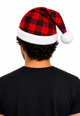 Wallace Plaid Santa Hat