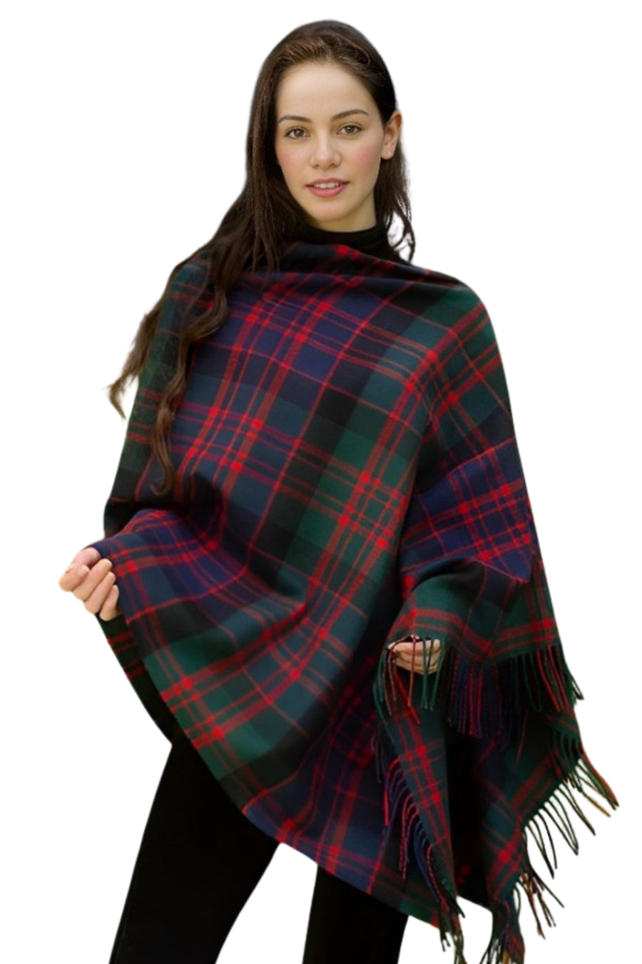 Buchanan Women's Tartan Poncho