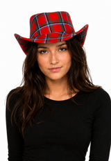 Premium Tartan Cowboy Hat