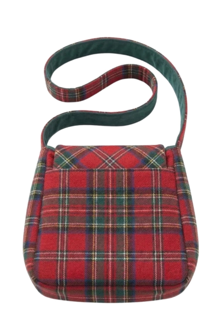 Lindsay Multi Pockets Tartan Shoulder Bag