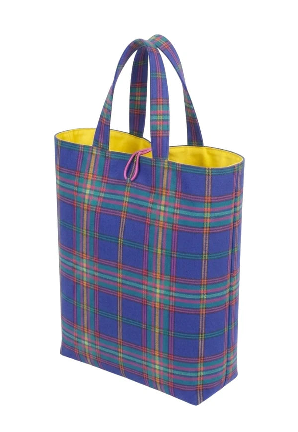 MacGregor Button Closure Tartan Tote Bag