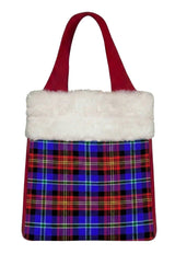 Plaid Christmas Reticule Bag