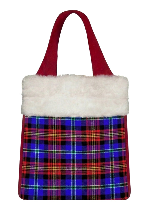 Plaid Christmas Reticule Bag