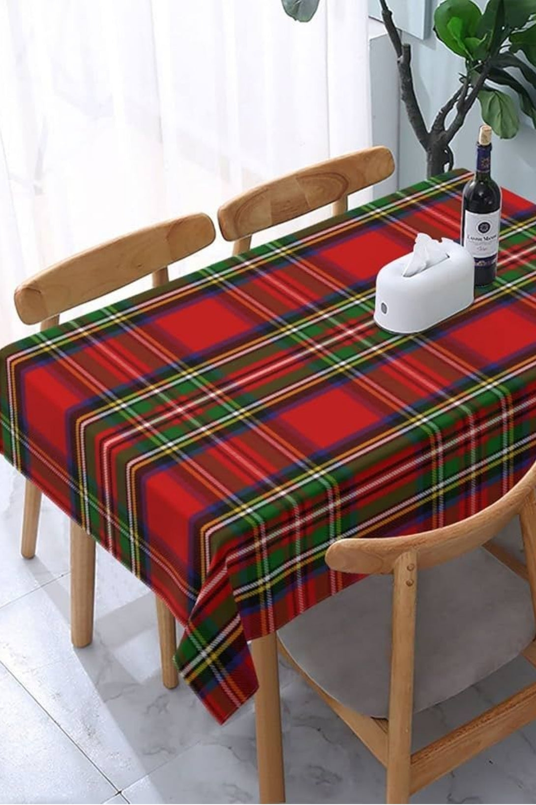 Rectangular Tartan Tableclothes