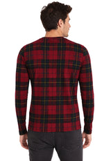 Fraser Round Neck Full Sleeve Tartan Polo Shirt