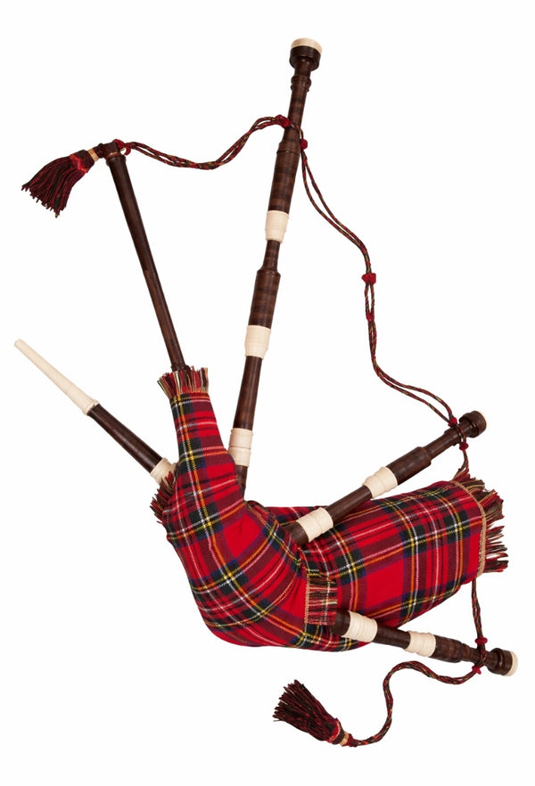 Royal Stewart Rosewood Bagpipe Professional Set - Fully Functional