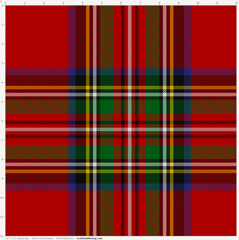 Royal Stewart tartan swatch