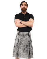 Front view of Rustic Denim Kilt