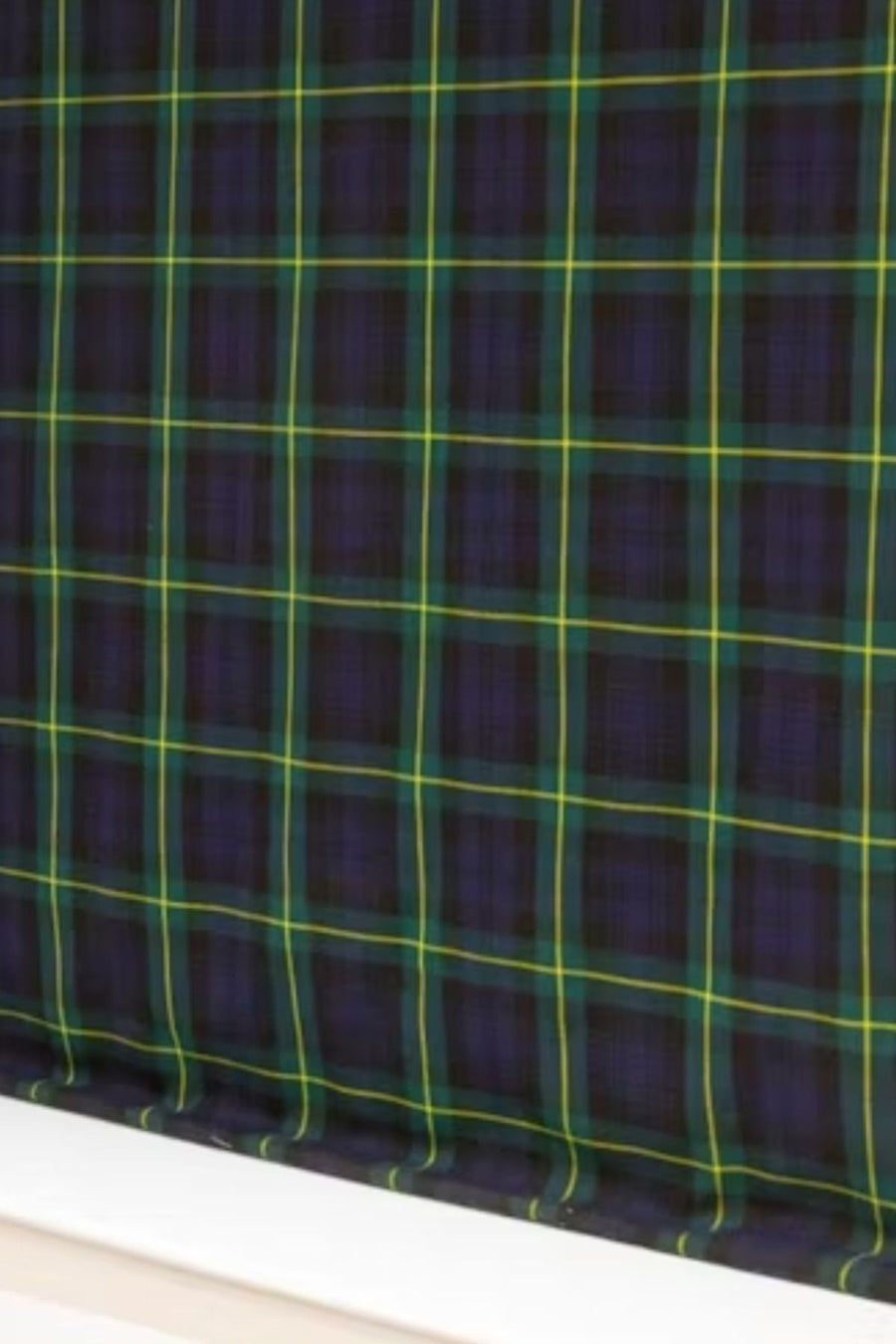 Plaid Roman Blinds