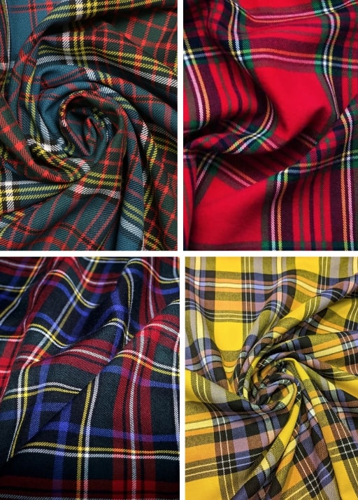 Tartan Plaid Fabrics by the yard Scottish Kilt™