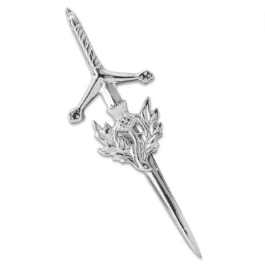 Thistle and Sword Kilt Pin