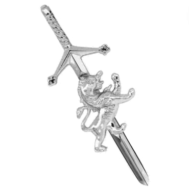 Lion Rampant Sword Kilt Pin