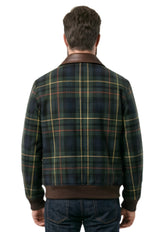Stirling Leather-Trim Bomber Jacket