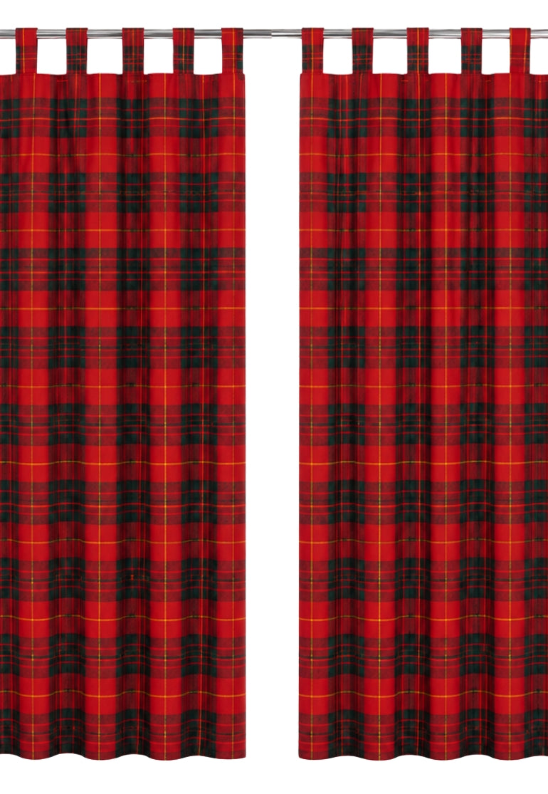 Tab Top Tartan Curtains