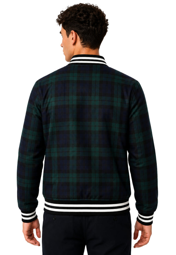 MacDonald Tartan Baseball Jacket