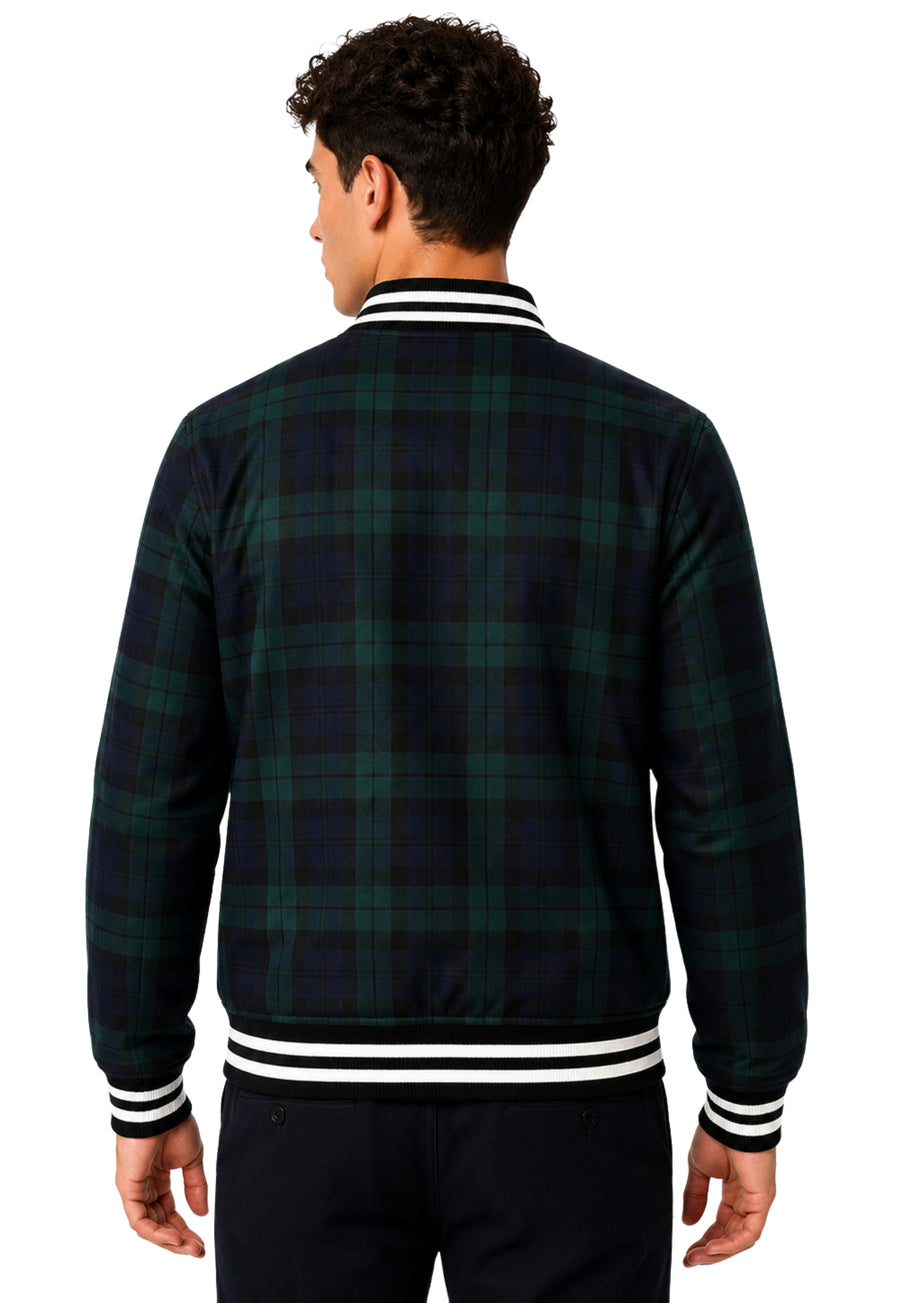 MacDonald Tartan Baseball Jacket