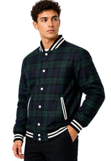 Fraser Tartan Baseball Jacket