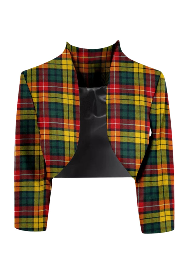 Tartan Bolero Jacket