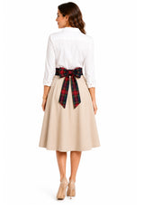 MacDonald Women's Tartan Bow Belt